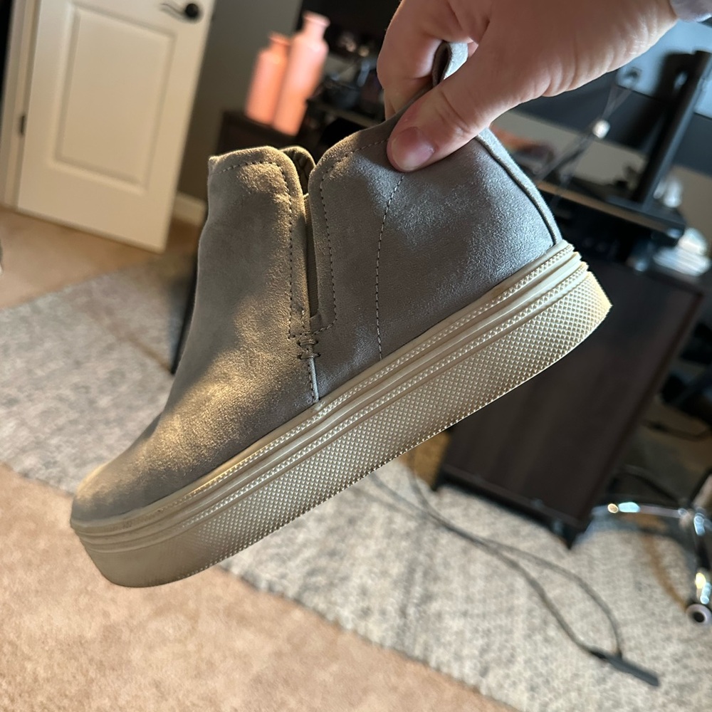 Gray Kids Slip-On Shoes